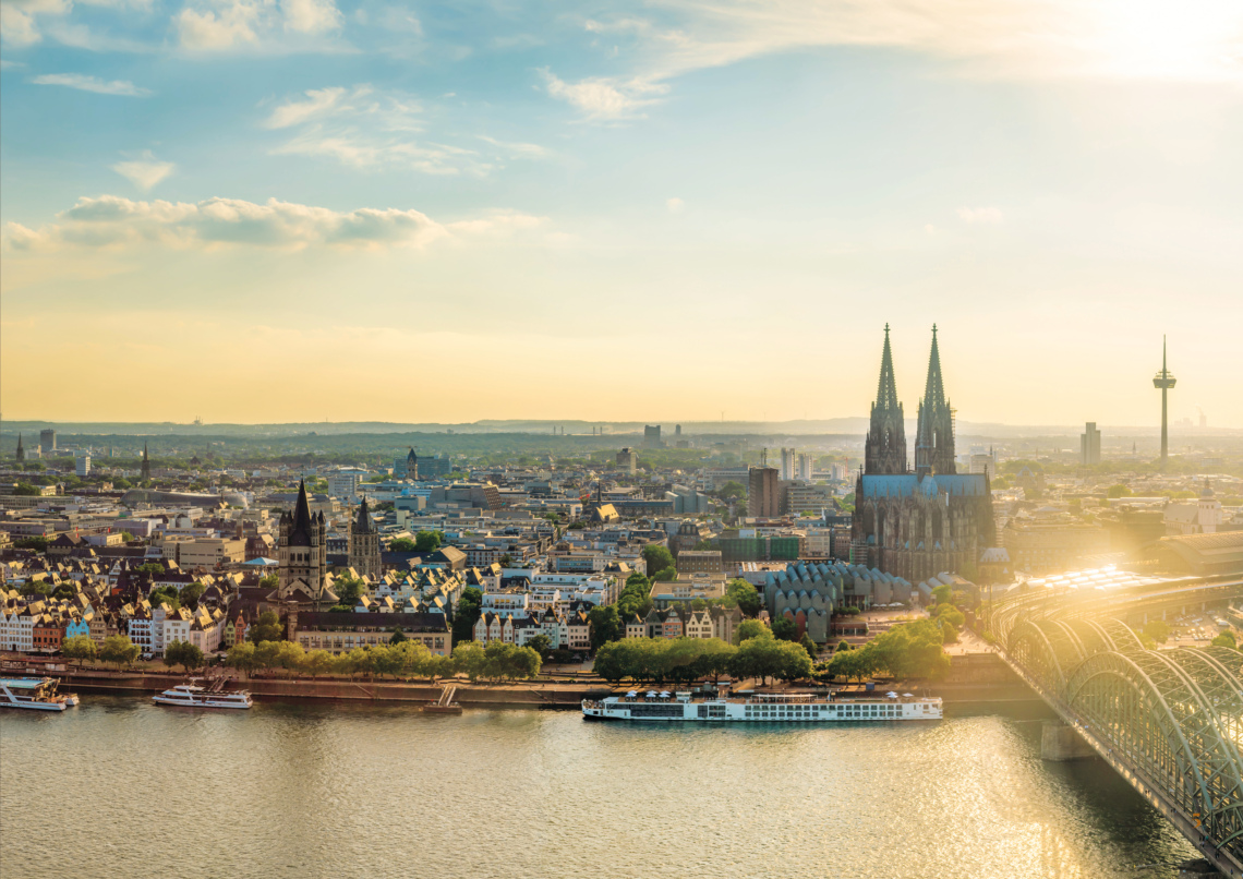 Köln - Blick auf den Dom von Deutz